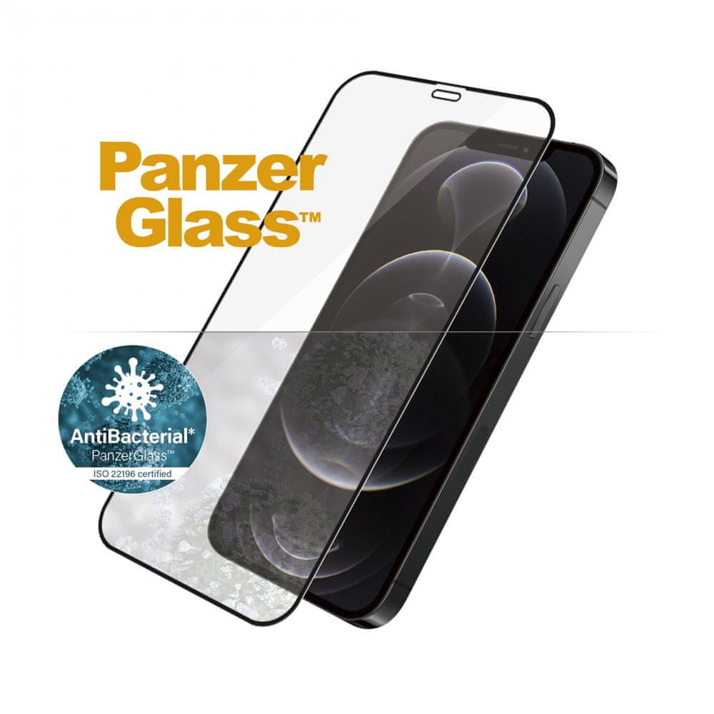 PanzerGlass Edge-to-Edge Antibacterial pro Apple iPhone 6,1″ 2711, čierne